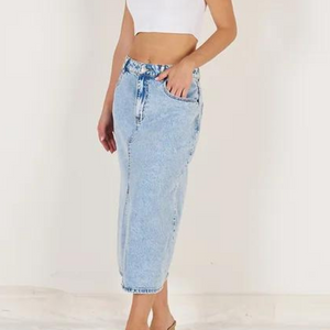 Midi Denim Skirt