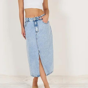 Midi Denim Skirt