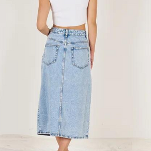 Midi Denim Skirt